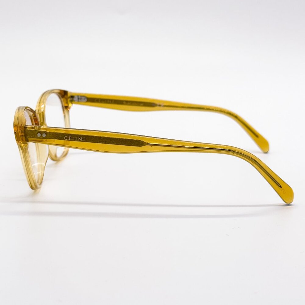 NEW CELINE CL50007I 039 EYEGLASSES WOMEN GOLD ROUND EYEWEAR CELINE - Picture 6 of 10